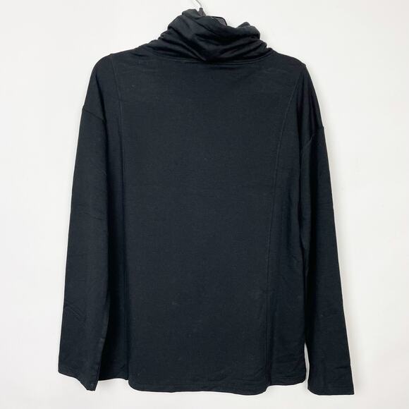 32 Degrees Heat Womens Lightweight Sweatshirt Small Black Funnel Neck NWT - Picture 5 of 8